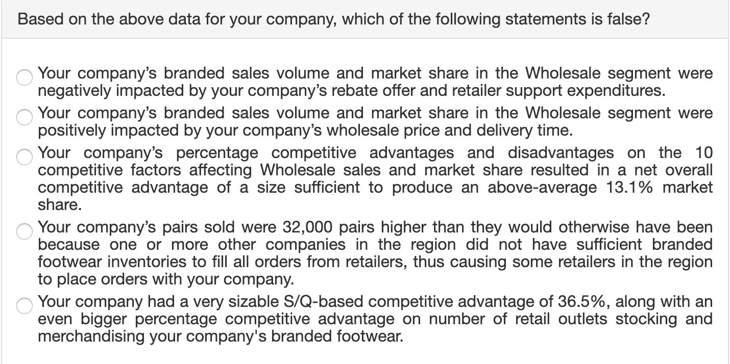 Solved given the following data from a comparative | Chegg.com