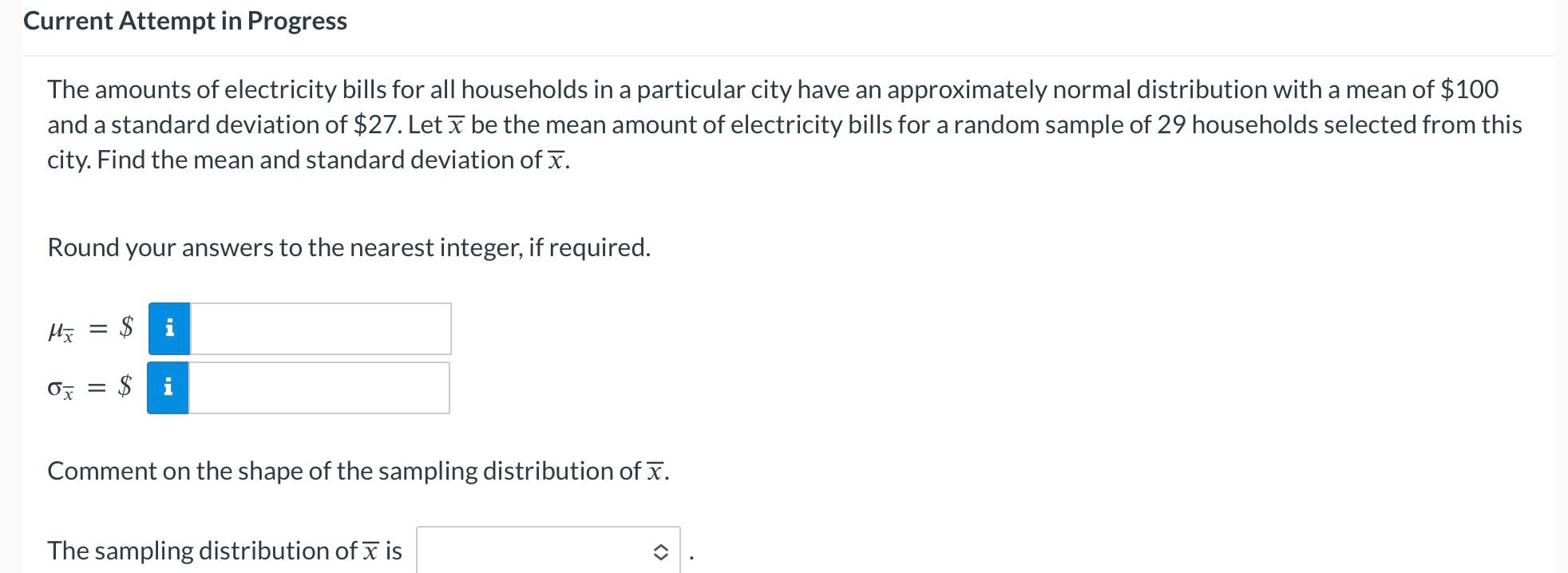 Solved The Amounts Of Electricity Bills For All Households | Chegg.com