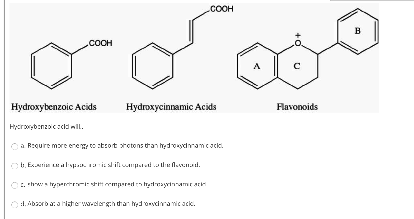 Cooh 0 Cooh Ooooo Hydroxybenzoic Acids Chegg Com