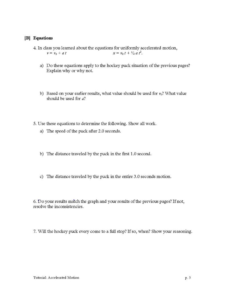 Solved ACCELERATED MOTION [A] Velocity-Time Graph 1. At time | Chegg.com