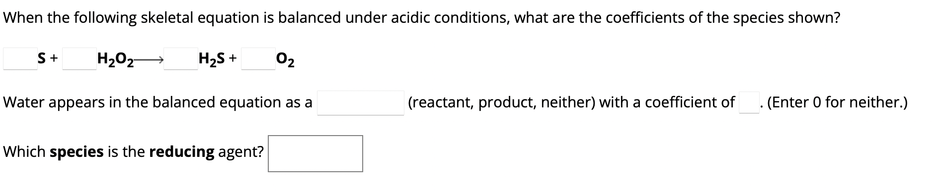 Solved When The Following Skeletal Equation Is Balanced 6279