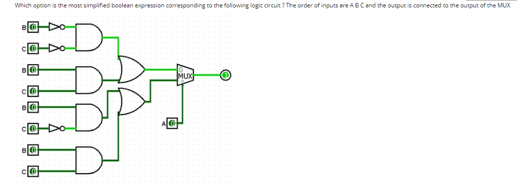 Solved Which option is the most simplified boolean | Chegg.com