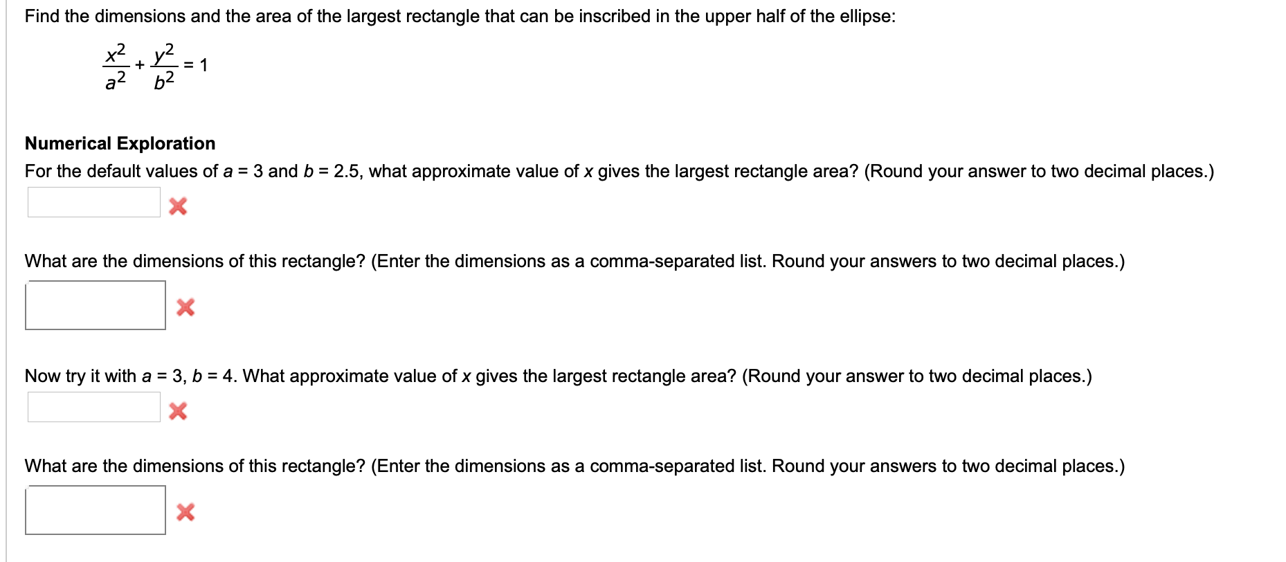 Solved Find the dimensions and the area of the largest