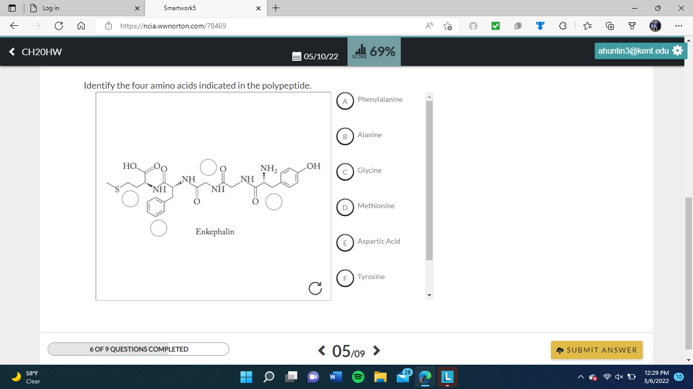 Solved Log In Smartwork5 X + ] ཊ） ) | Chegg.com