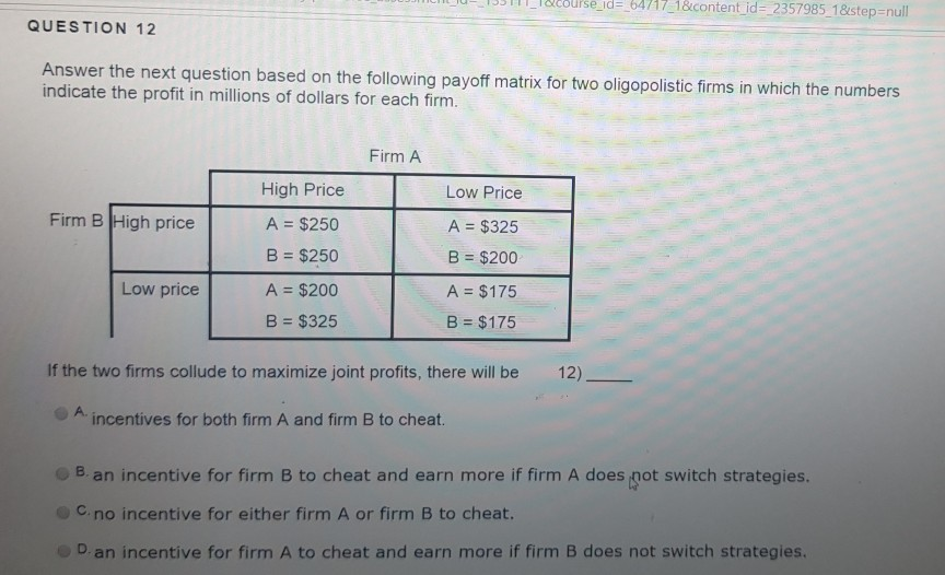 Solved QUESTION 3 Use the data in the table below to answer | Chegg.com