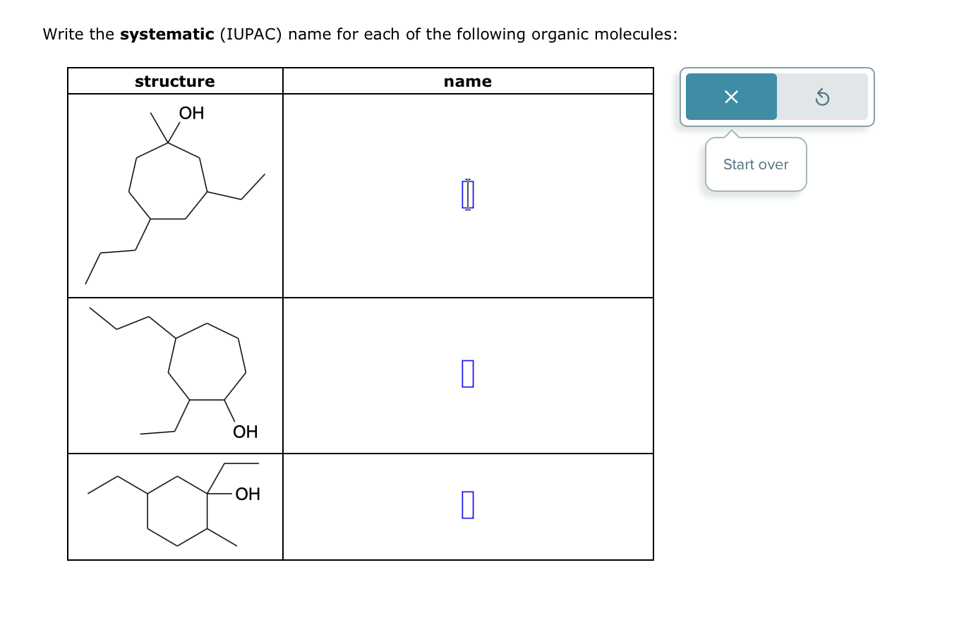 Solved Write The Systematic Iupac Name For Each Of The 2591