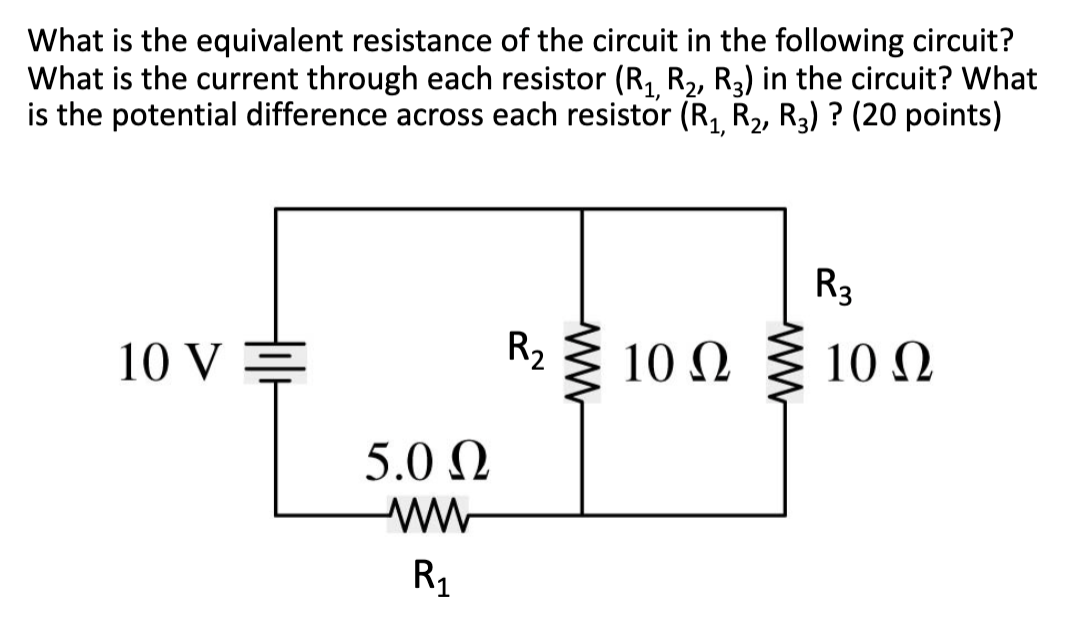 Solved What is the equivalent resistance of the circuit in | Chegg.com