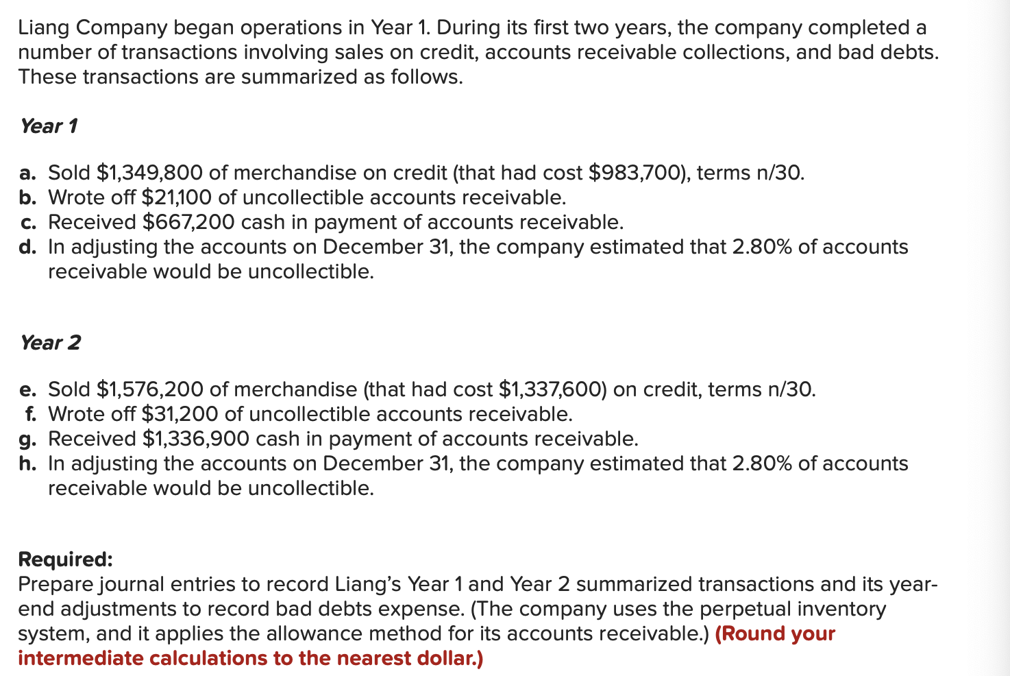 Solved Liang Company began operations in Year 1. During its | Chegg.com