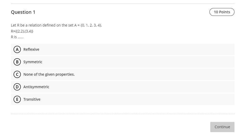 Solved Question 1 Let R be a relation defined on the set | Chegg.com