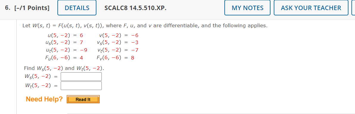 Solved Let W(s, t) = F(u(s, t), v(s, t)), where F, u, and v