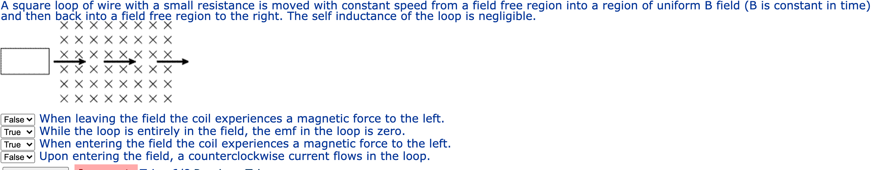 Solved A Square Loop Of Wire With A Small Resistance Is | Chegg.com