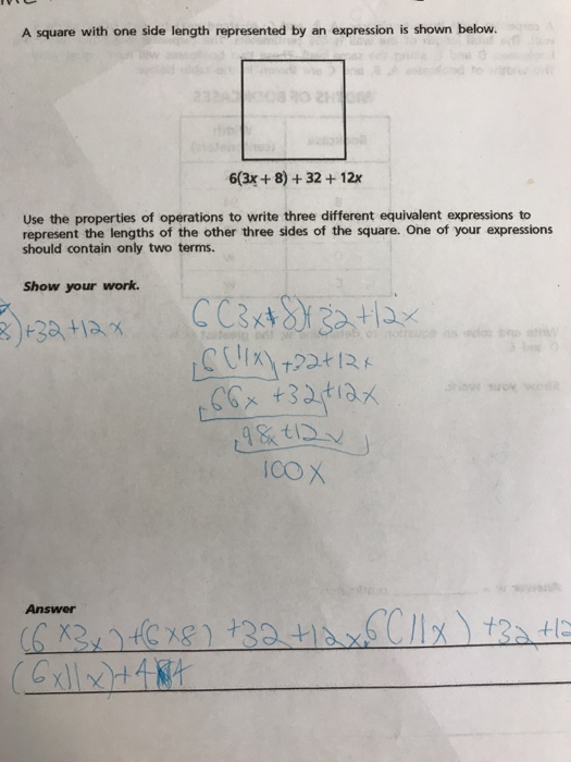 solved-a-square-with-one-side-length-represented-by-an-chegg