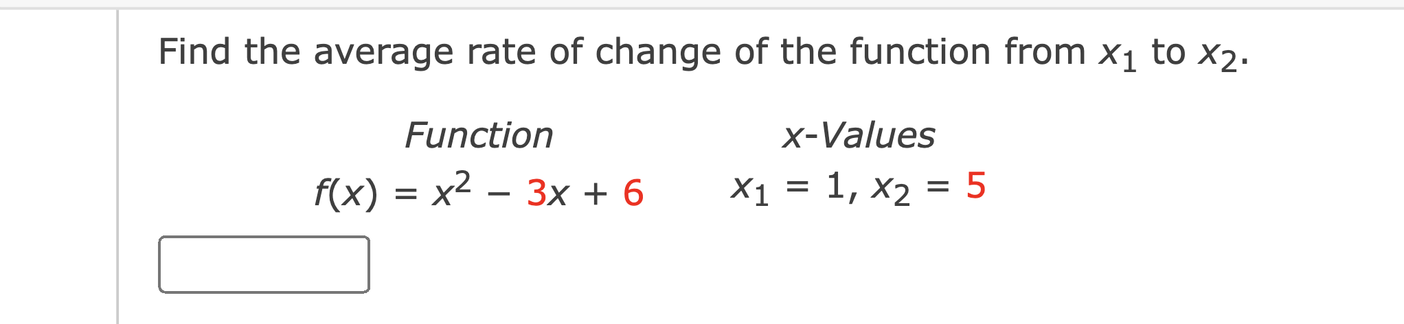 Solved Find the average rate of change of the function from | Chegg.com