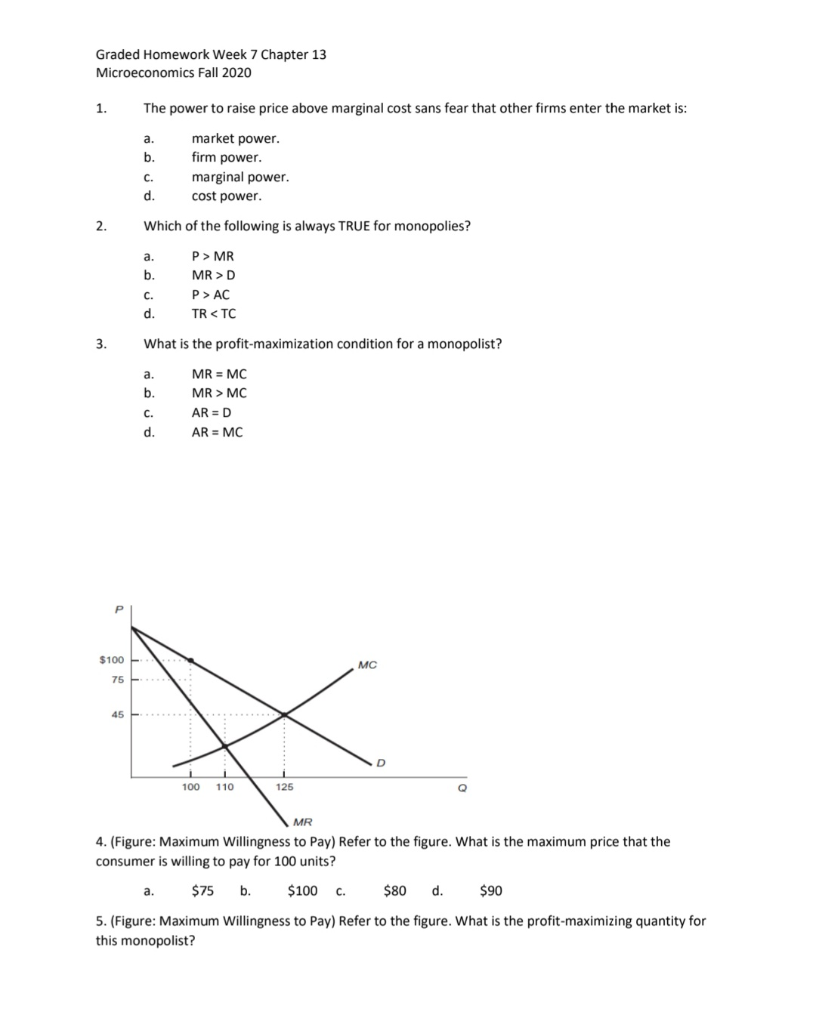 microeconomics chapter 7 homework