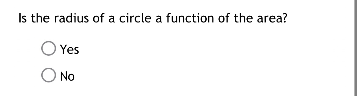 solved-is-the-radius-of-a-circle-a-function-of-the-area-yes-chegg