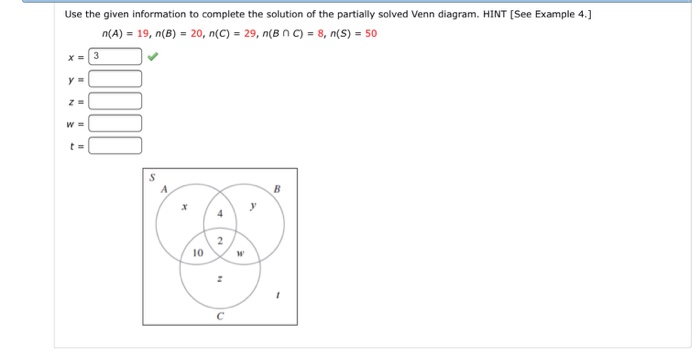 Solved Use the given information to complete the solution of | Chegg.com