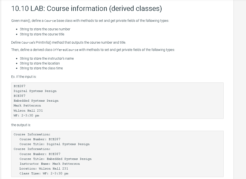 Solved Need help to correct code and clear output error JAVA | Chegg.com