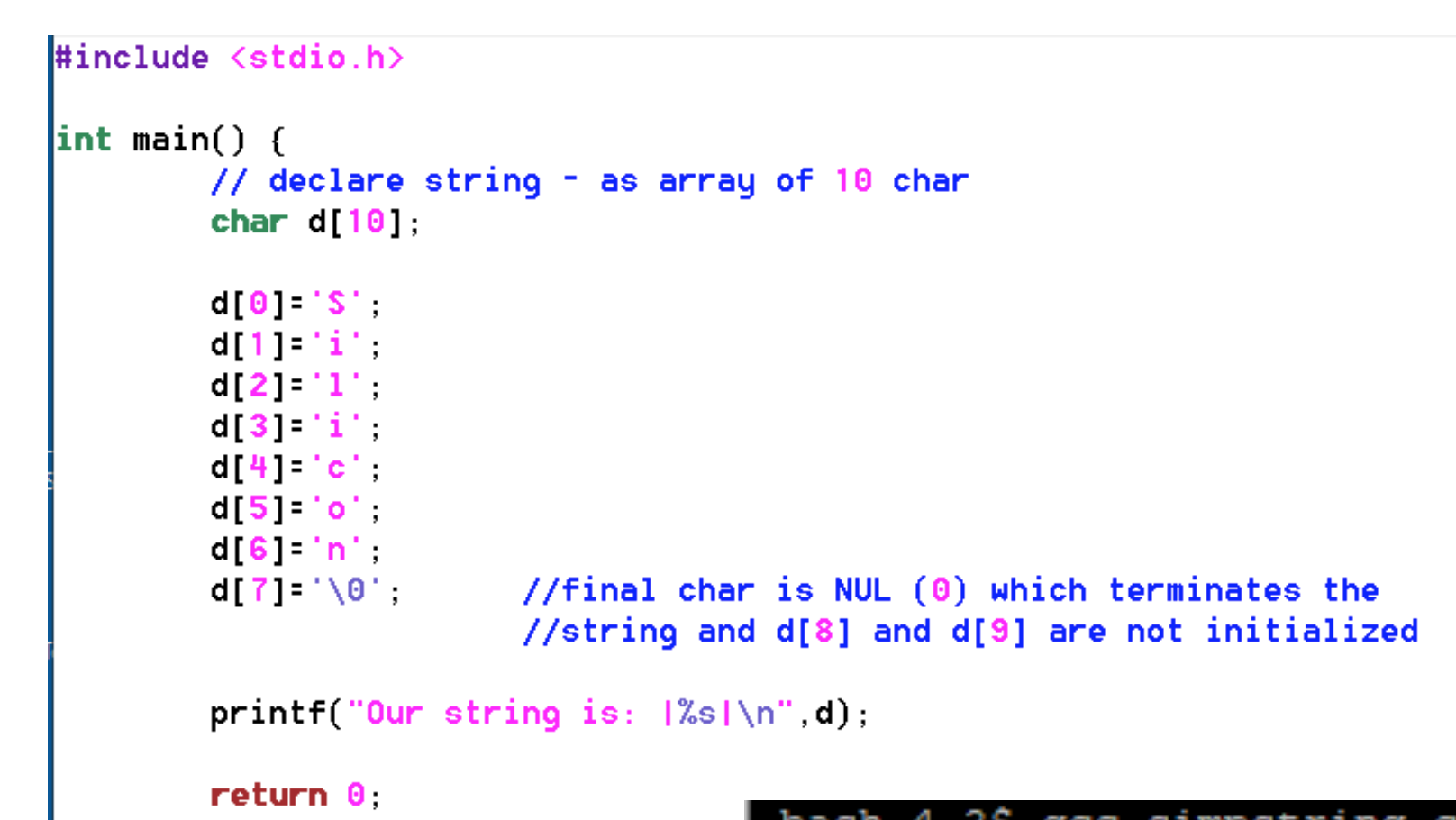 Solved I have a quick question regarding the printf, what | Chegg.com
