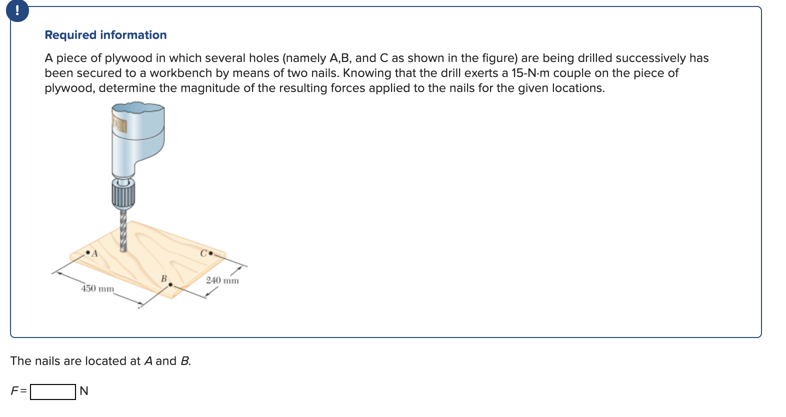 Solved Required information A piece of plywood in which | Chegg.com