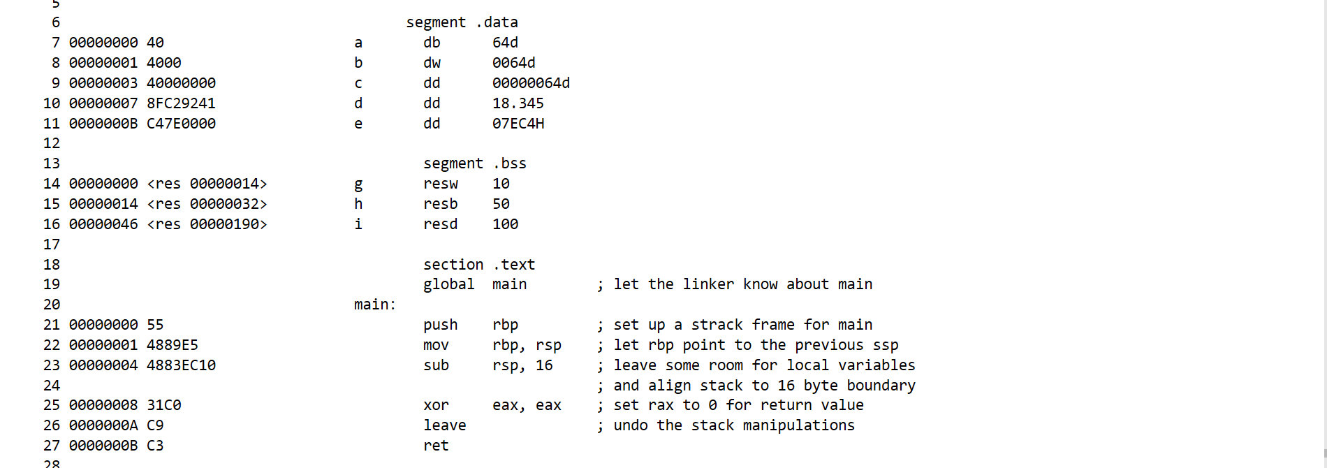 This assignment is in Yasm Assembly Language. My pre | Chegg.com