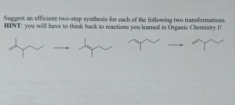 Solved Suggest an efficient two-step synthesis for each of | Chegg.com