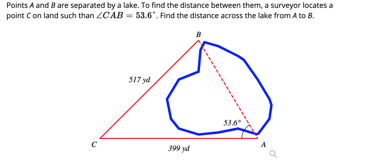 Solved Points A And B Are Separated By A Lake. To Find The | Chegg.com