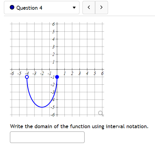 Solved Write the domain of the function using interval | Chegg.com