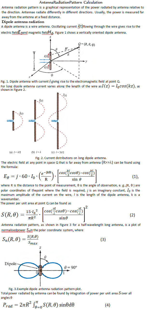 Solved Antenna Radiation Pattern Calculation Antenna Radi...