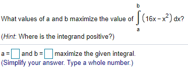 Solved B What Values Of A And B Maximize The Value Of | Chegg.com