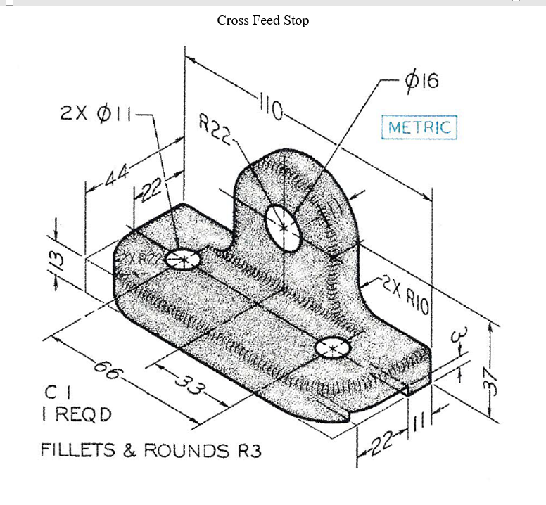 Solved Construct complete front, top and right side views | Chegg.com