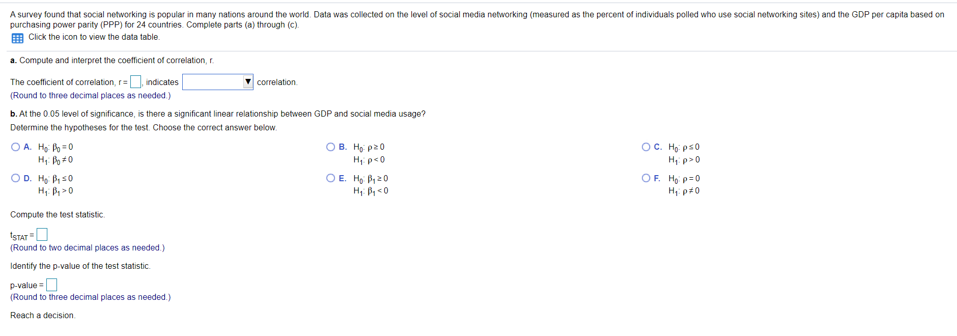 Solved A survey found that social networking is popular in | Chegg.com