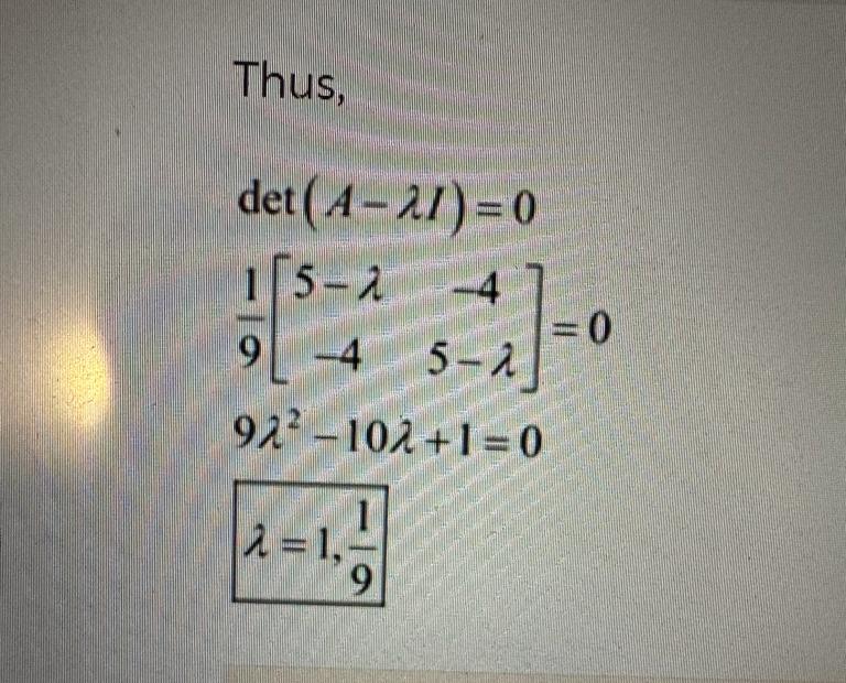 Solved Can You Explain Me How The Answer Is 1, 1/9. Please | Chegg.com