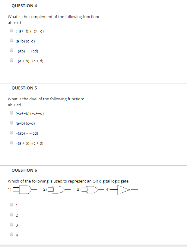 Solved Question 1 What Is Maxterm M 5 0 X Y Z O X Yz