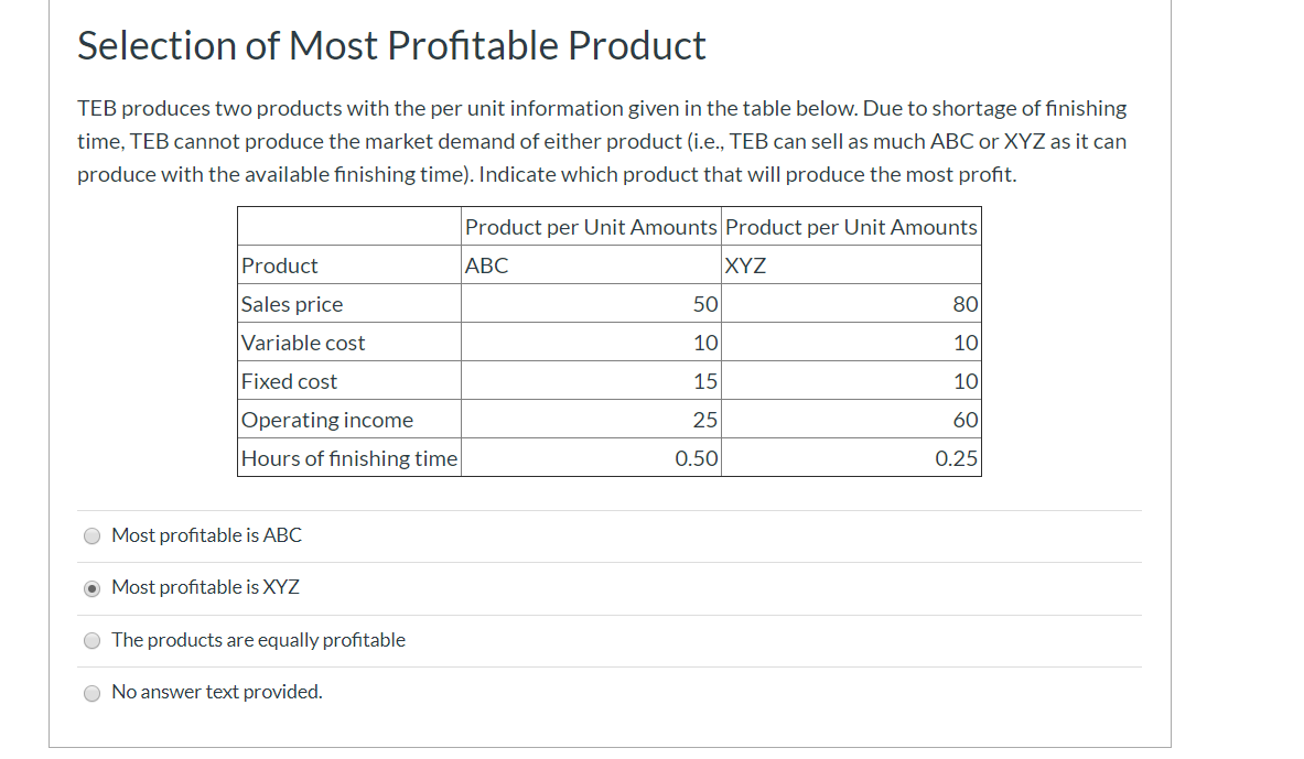 solved-selection-of-most-profitable-product-teb-produces-two-chegg