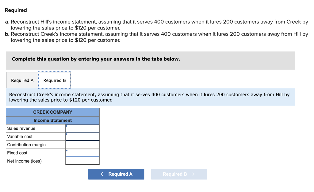 Solved a. Reconstruct Hill's statement, assuming that