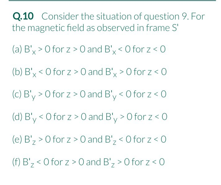 Q 10 Consider The Situation Of Question 9 For The Chegg Com