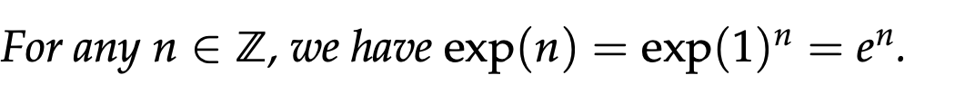 Solved \\( \\operatorname{xp}(n)=\\exp (1)^{n}=e^{n} \\) | Chegg.com
