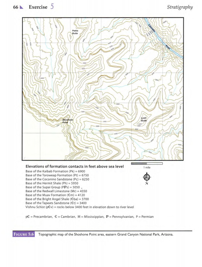 Solved Formations are mappable rock units. Lines delineating | Chegg.com