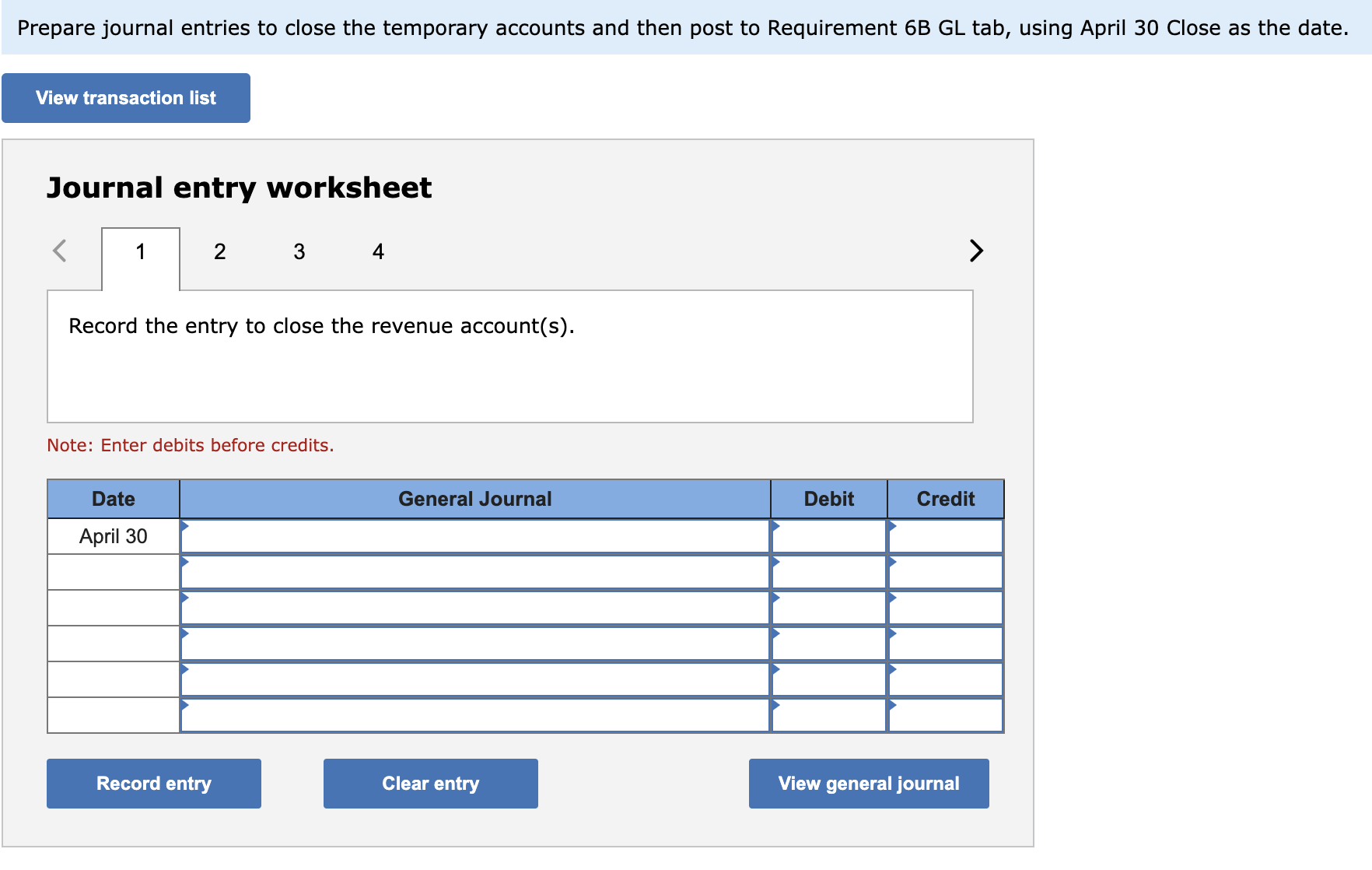 Solved Journal entry worksheet Note: Enter debits before | Chegg.com