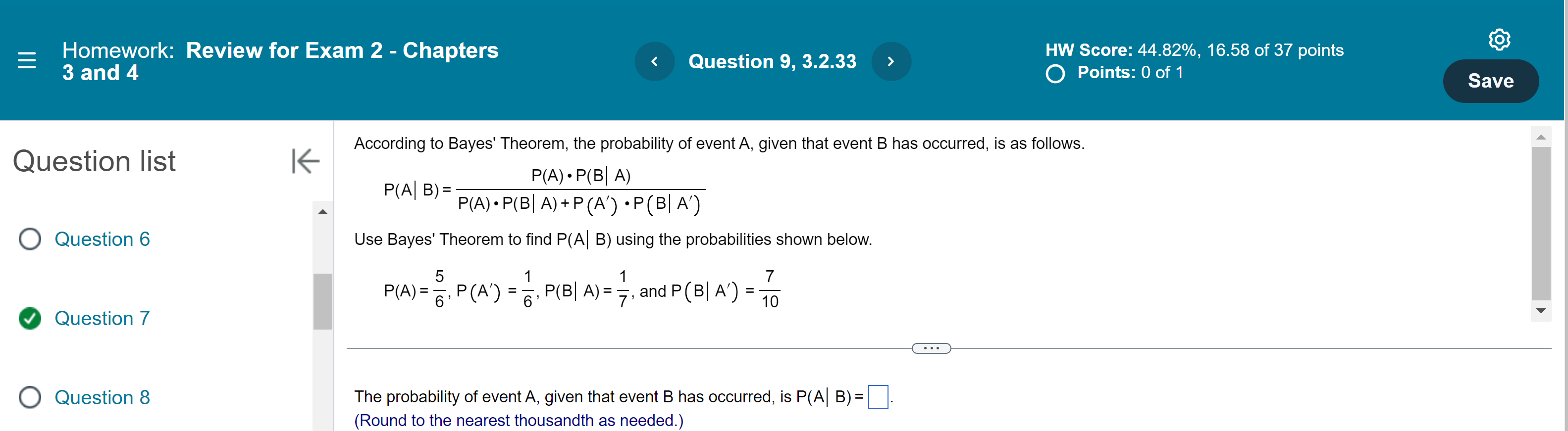 Solved 三 Homework: Review for Exam 2 - Chapters 3 and 4 | Chegg.com