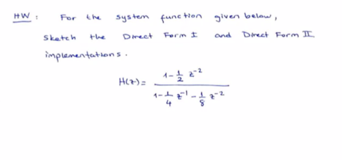 Solved HW: For the system function given below,sketch the | Chegg.com