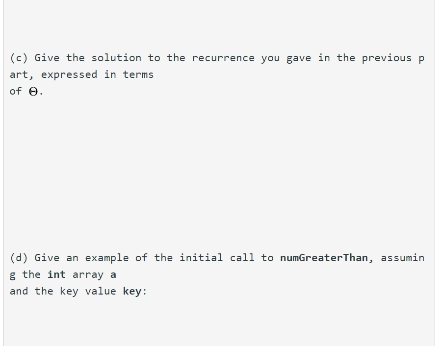 Consider the problem where you are given a sorted int | Chegg.com