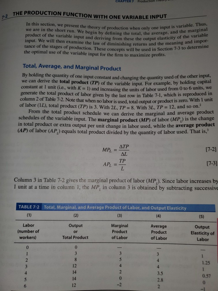 Solved 1. From Table 7-1 on p. 274 of your | Chegg.com
