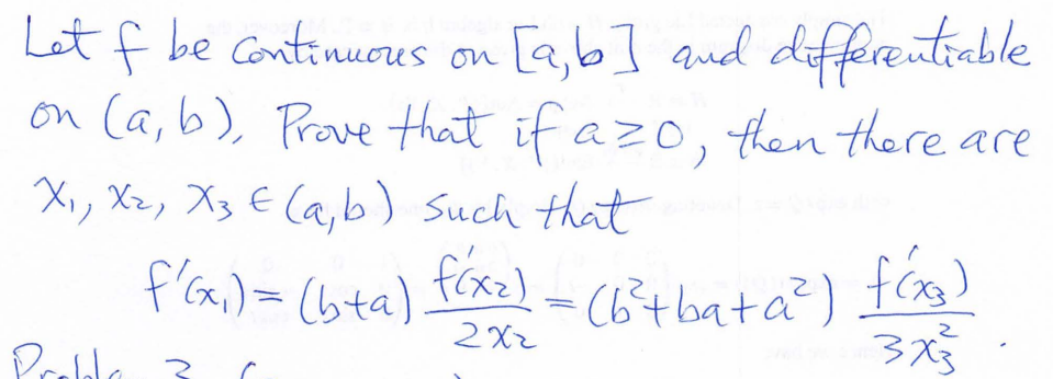 Solved Let F Be Continuous On [a,b] And Differentiable On | Chegg.com