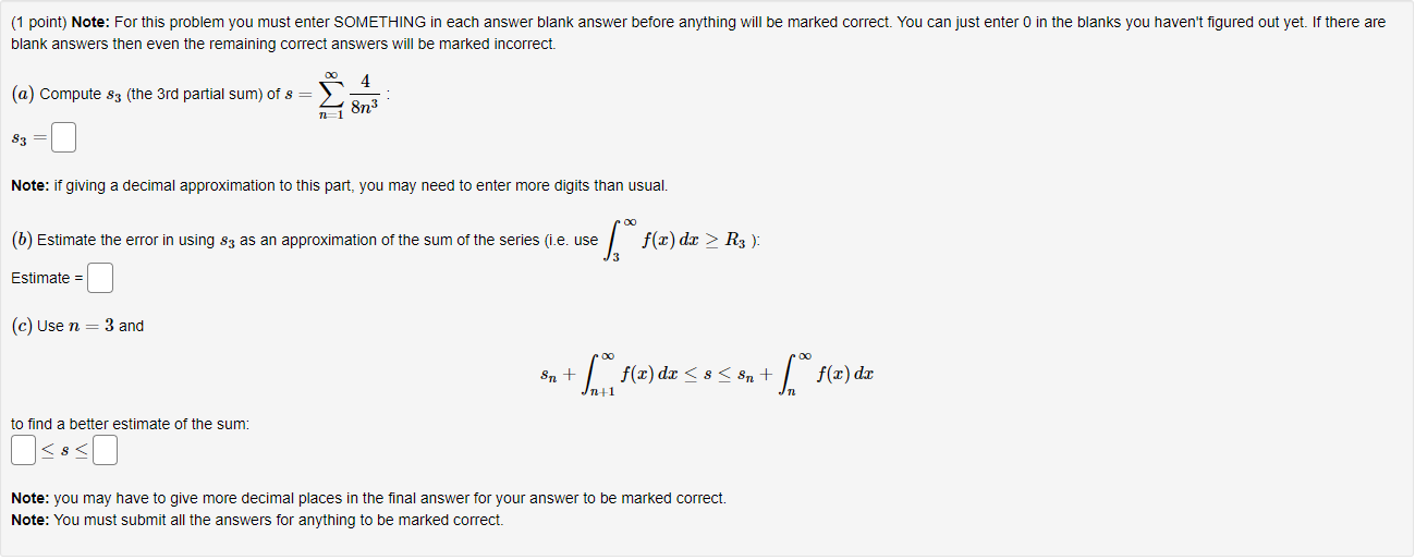 Solved (1 point) Note: For this problem you must enter | Chegg.com