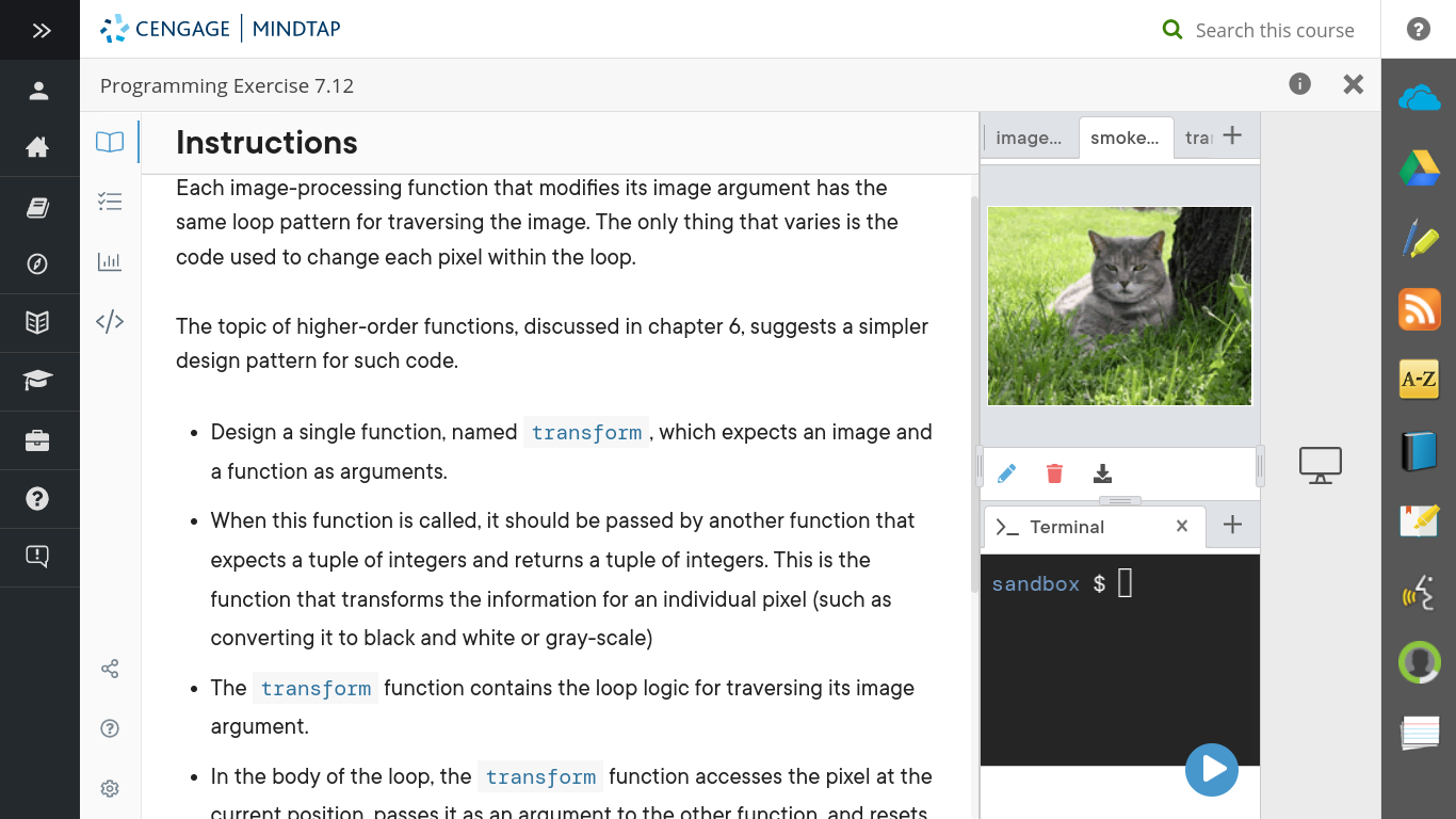Solved Each image-processing function that modifies its | Chegg.com