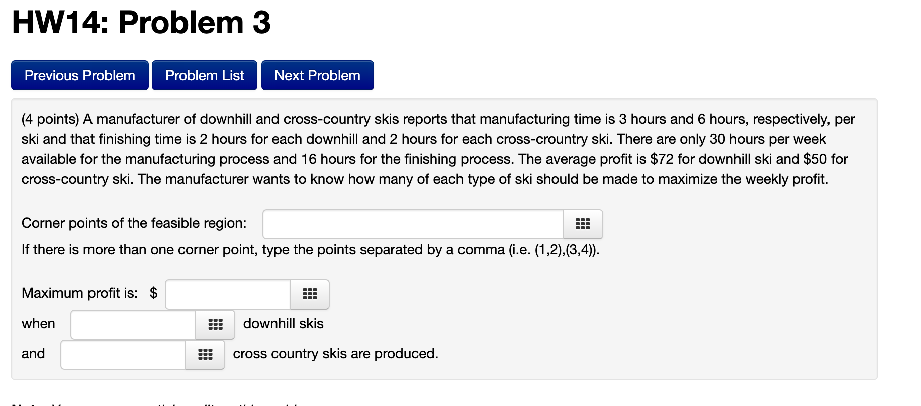 Solved HW14: Problem 3 Previous Problem Problem List Next | Chegg.com