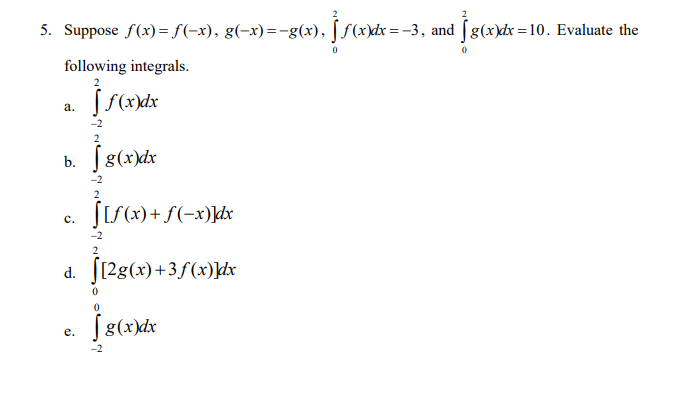 Solved A B 5 Suppose F X F X G X G X F X Chegg Com