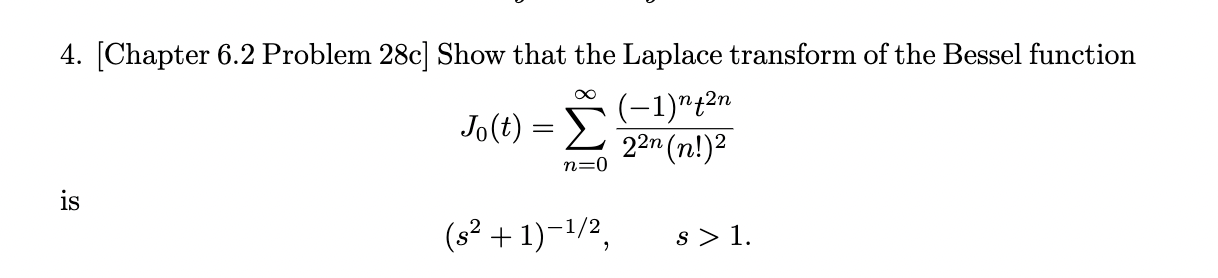 Solved 4. [Chapter 6.2 Problem 28c] Show that the Laplace | Chegg.com
