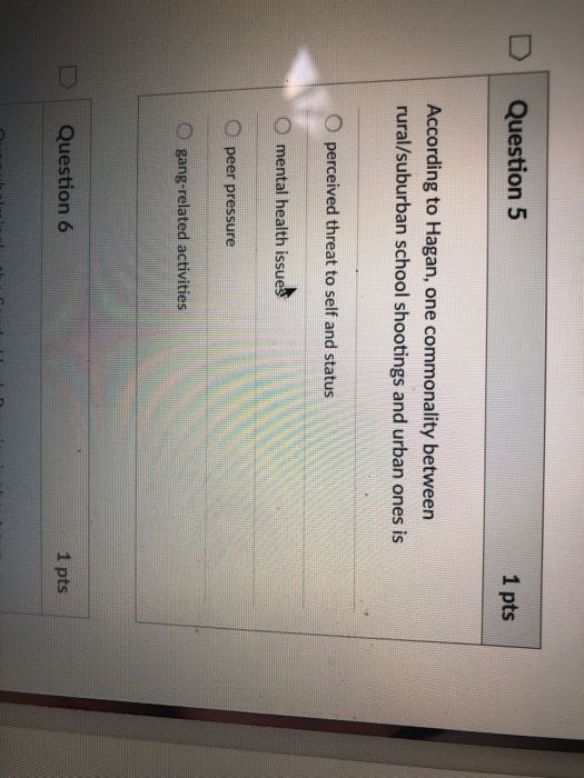 Solved D Question 5 1 pts According to Hagan, one | Chegg.com